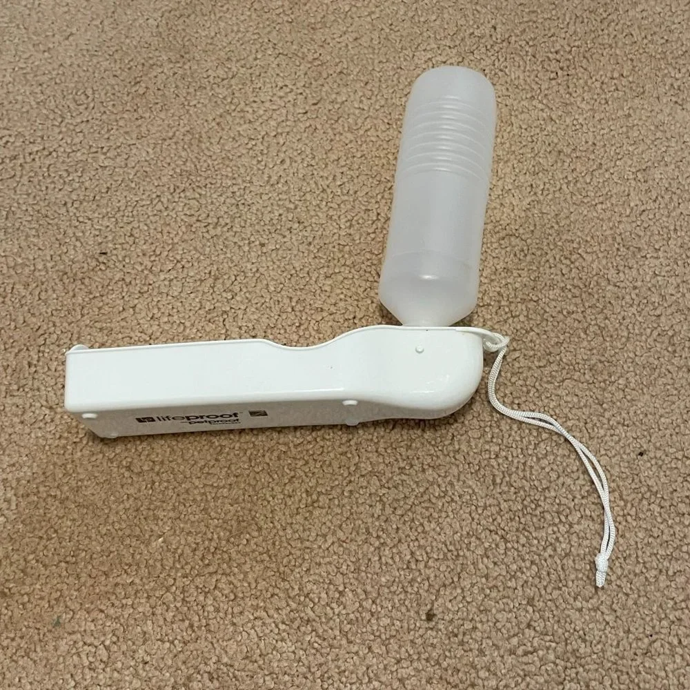 Pet Water Bottle w/Attached Bowl